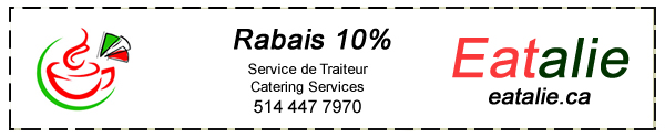 Coupon Eatalie Services de Traiteur